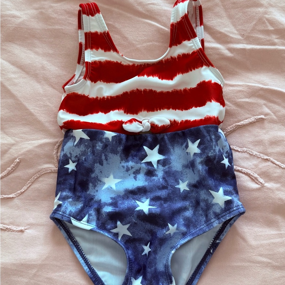 Patriotic Kids One Piece Swimsuit